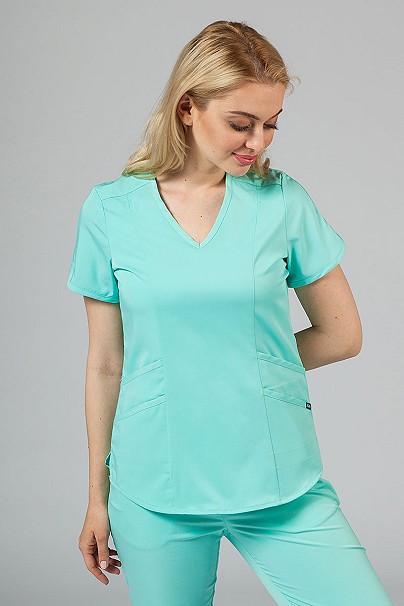 Women’s Adar Uniforms Modern scrub top aqua