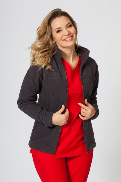 Women’s Malfini Fleece top ebony grey-1