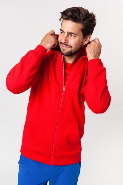 Men’s Malifni Trendy Zipper hoodie red-1
