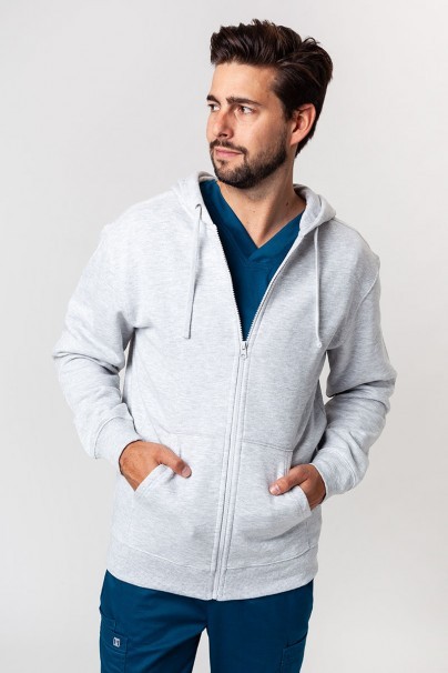 Men’s Malifni Trendy Zipper hoodie ash melange-1