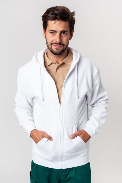 Men’s Malifni Trendy Zipper hoodie white-1