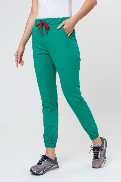 Women's Sunrise Uniforms Premium Chill jogger scrub trousers green-1