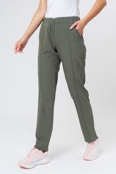 Women's Maevn Matrix Impulse Stylish scrub trousers olive-1