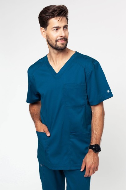 Men's Maevn Matrix Men scrub top caribbean blue-1