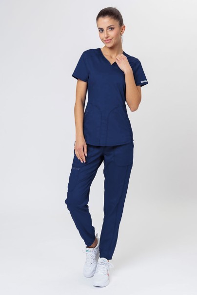 Women's Cherokee Revolution scrubs set (Active top, Jogger trousers) navy-1