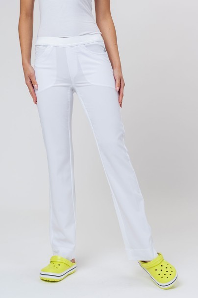 Women's Cherokee Infinity Slim Pull-on scrub trousers white-1