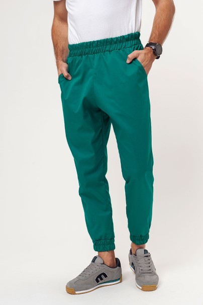 Men's Sunrise Uniforms Easy FRESH jogger scrub trousers hunter green-1