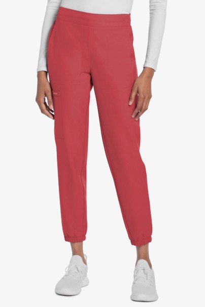 Women's Cherokee Ultra scrub jogger trousers coral-1