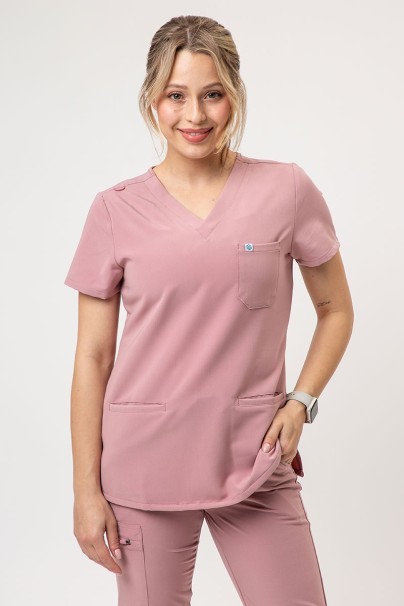 Women's Uniforms World 518GTK™ Phillip scrub top blush pink-1
