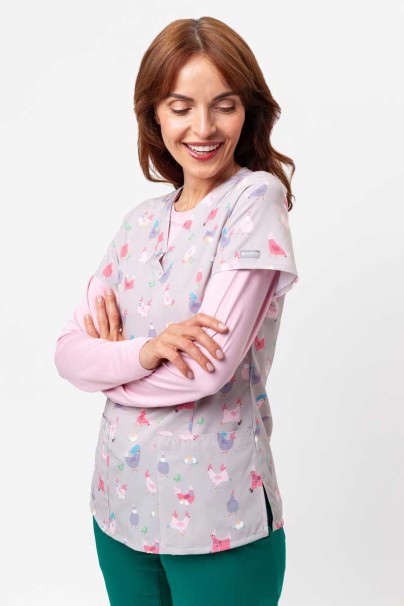 Women’s Maevn Prints scrub top Hot Chicks-1