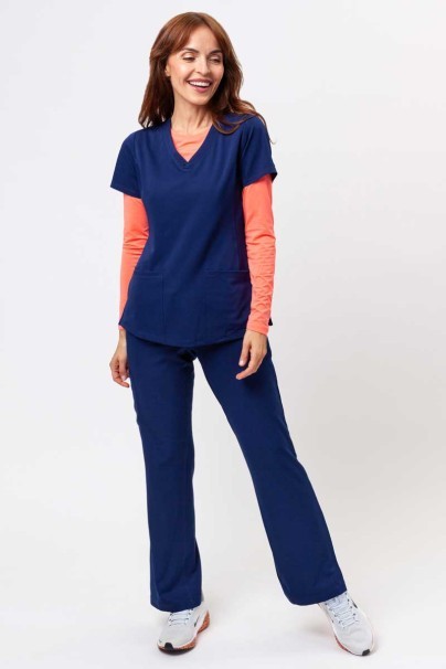 Women's Healing Hands scrubs set (Monica top, Rebecca trousers) navy-1