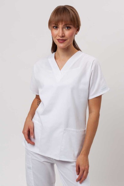 Women’s Cherokee Originals V-Neck scrub top white-1