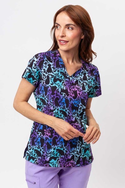 Women’s Maevn Prints scrub top Love In Every Paw-1