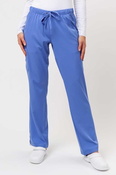 Women's Healing Hands Rebecca Flare scrub trousers ceil blue-1
