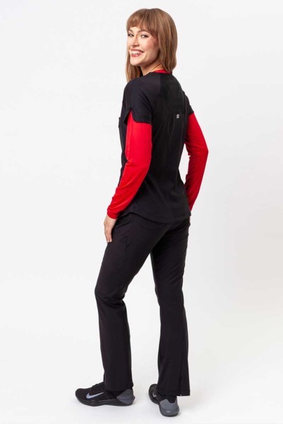 Women's Maevn Embrace scrubs set (Luna top, Nora trousers) black-1