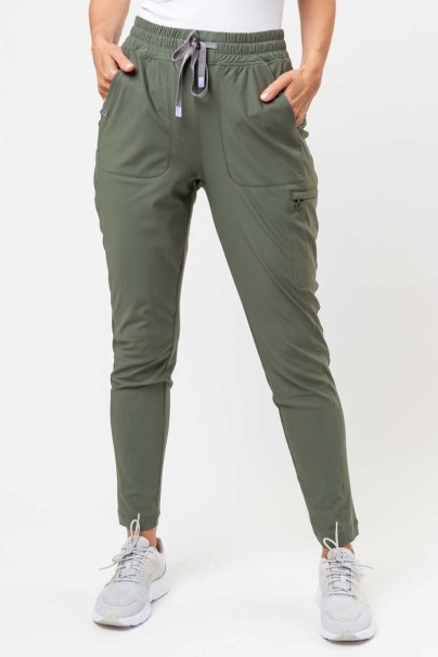 Women's Maevn Embrace Mia scrub trousers olive-1