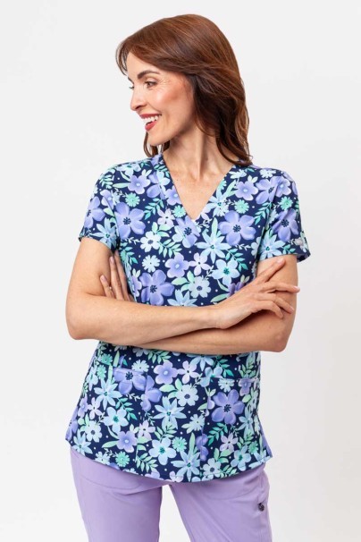 Women’s Maevn Prints scrub top Spring Fantasy-1