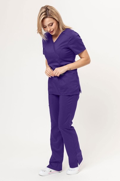 Women's Cherokee Revolution (Mock top, Straight trousers) scrubs set grape-1