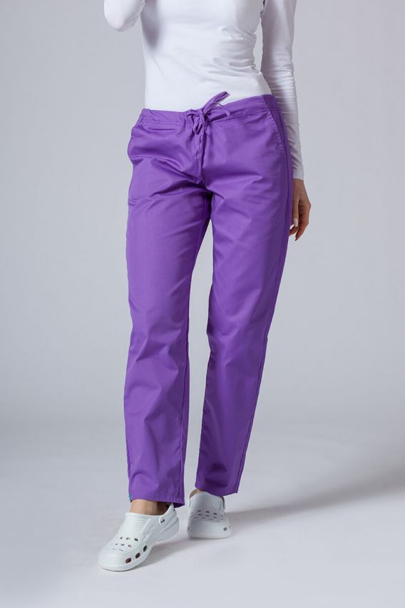 Women's Sunrise Uniforms Basic Regular scrub trousers violet-1