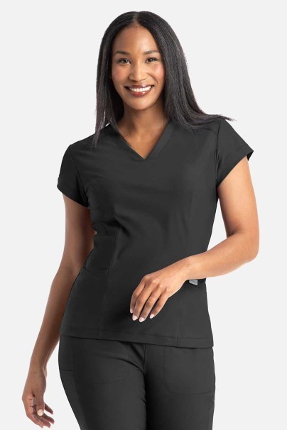 Women's Maevn Embrace Zoe scrub top black-1