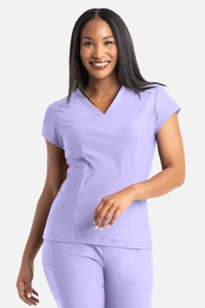Women's Maevn Embrace Zoe scrub top lavender-1