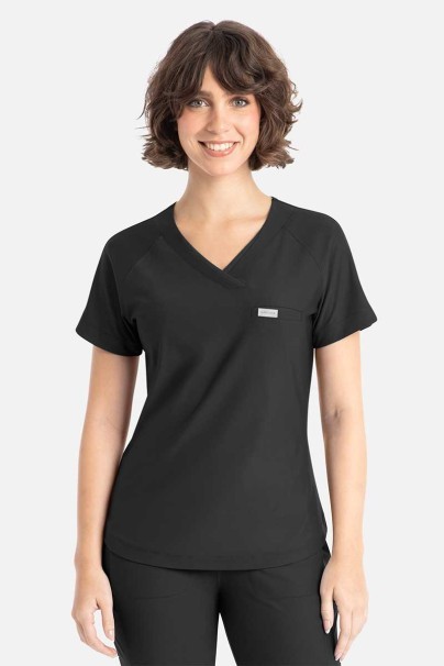 Women's Maevn Embrace Luna scrub top black-1