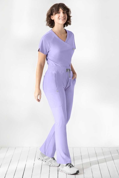 Women's Maevn Embrace scrubs set (Luna top, Nora trousers) lavender-1