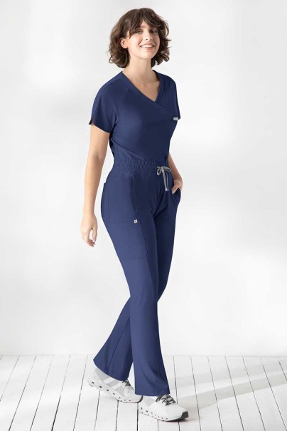 Women's Maevn Embrace scrubs set (Luna top, Nora trousers) navy-1