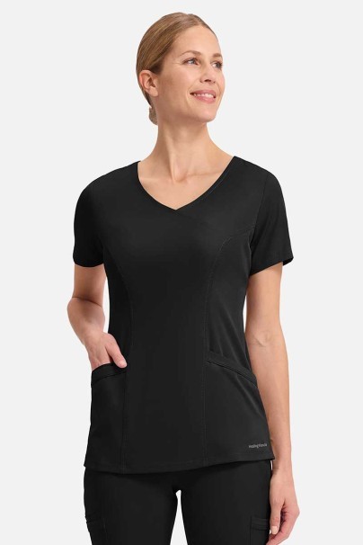 Women's Healing Hands Madison scrub top black-1