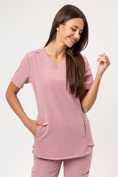 Women’s Uniforms World 518GTK™ Lucy scrub top blush pink-1