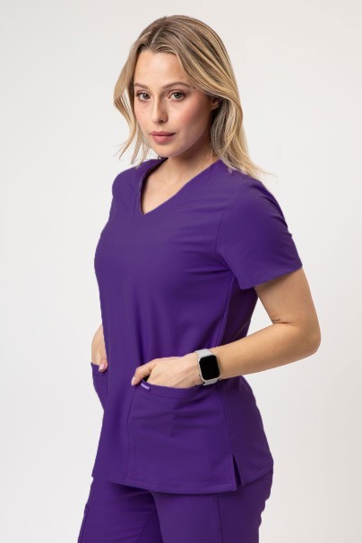 Women's Cherokee Ultra V-neck scrub top purple-1