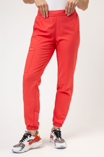 Women's Cherokee Ultra scrub jogger trousers coral-1
