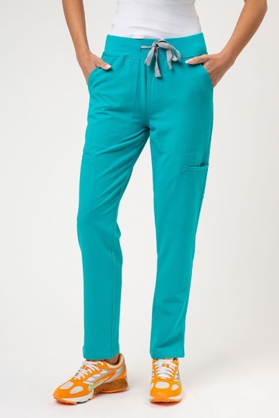 Women’s Uniforms World 518GTK™ Alivia scrub trousers teal blue-1