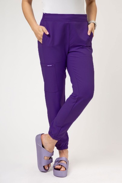 Women's Cherokee Ultra Cargo scrub trousers purple-1