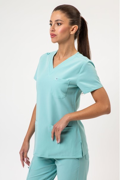 Women's Uniforms World 518GTK™ Phillip scrub top aqua-1