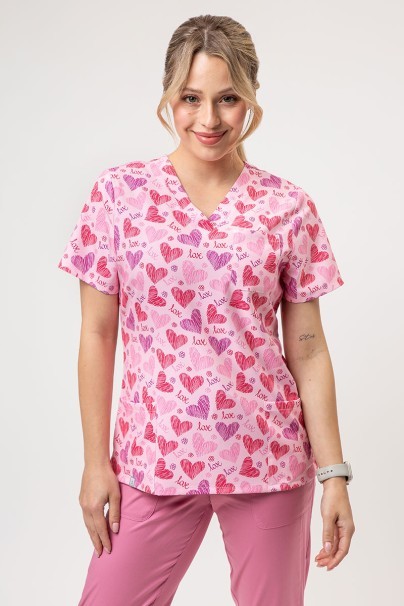Women's Sunrise Uniforms Prints scrub top Heart Notes-1