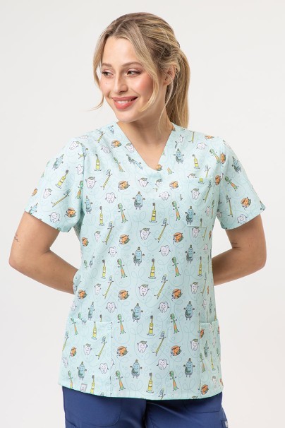 Women's Sunrise Uniforms Prints scrub top Dental Friends-1