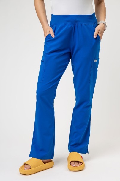 Women's Maevn Momentum Flare Leg jogger scrub trousers royal blue-1