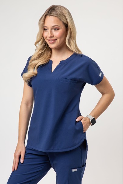 Women's Maevn Momentum Dolman scrub top navy-1