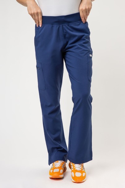 Women's Maevn Momentum Flare Leg jogger scrub trousers navy-1