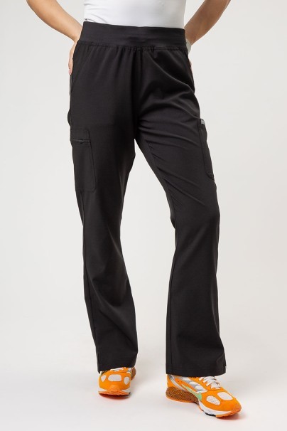 Women's Maevn Momentum Flare Leg jogger scrub trousers black-1