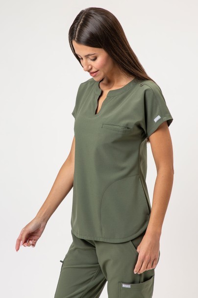 Women's Maevn Momentum Dolman scrub top olive-1