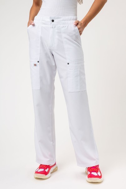 Women's Dickies EDS NXT Wide Leg scrub trousers white-1