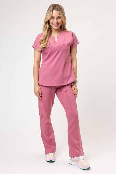 Women's Maevn Momentum scrubs set (Dolman top, Flare Leg trouser) blush pink-1