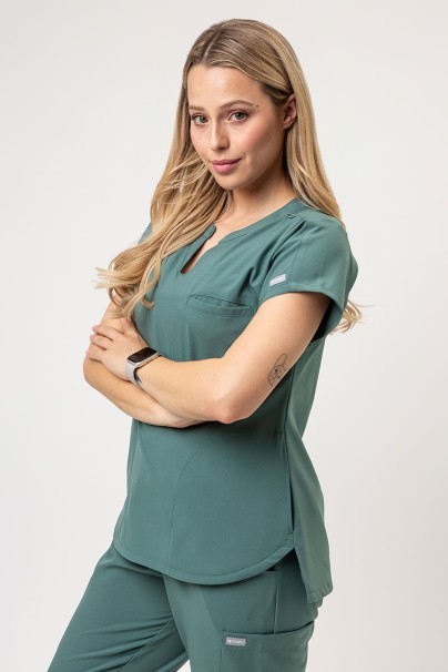 Women's Maevn Momentum Dolman scrub top moss green-1