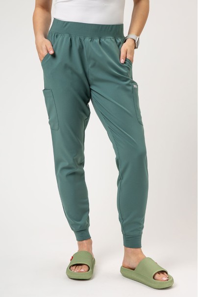 Women’s Maevn Momentum Jogger scrub trousers moss green-1