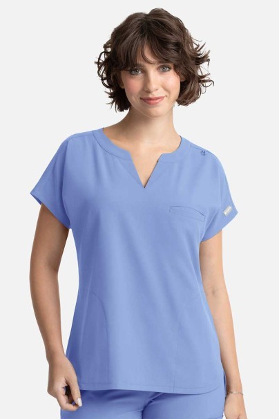 Women's Maevn Momentum Dolman scrub top ceil blue-1
