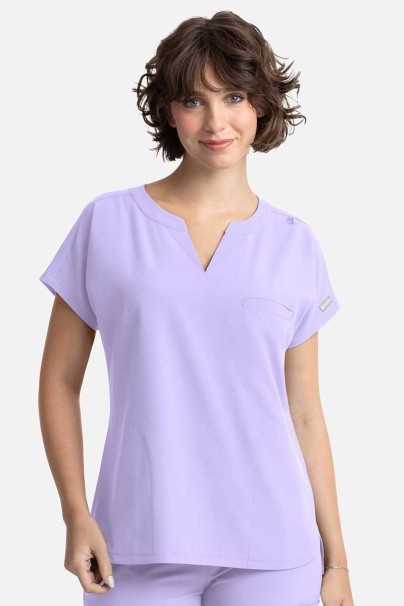 Women's Maevn Momentum Dolman scrub top lavender-1