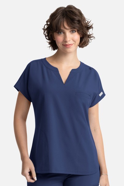 Women's Maevn Momentum Dolman scrub top navy-1