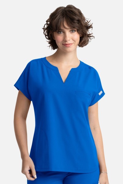 Women's Maevn Momentum Dolman scrub top royal blue-1